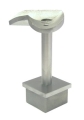 Eckrohrtr�ger, f�r Pfosten 40/40/2,0 mm, Stift: 12 mm, V2A
